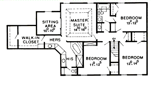 upper floor house blueprint