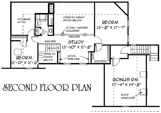 upper floor house blueprint