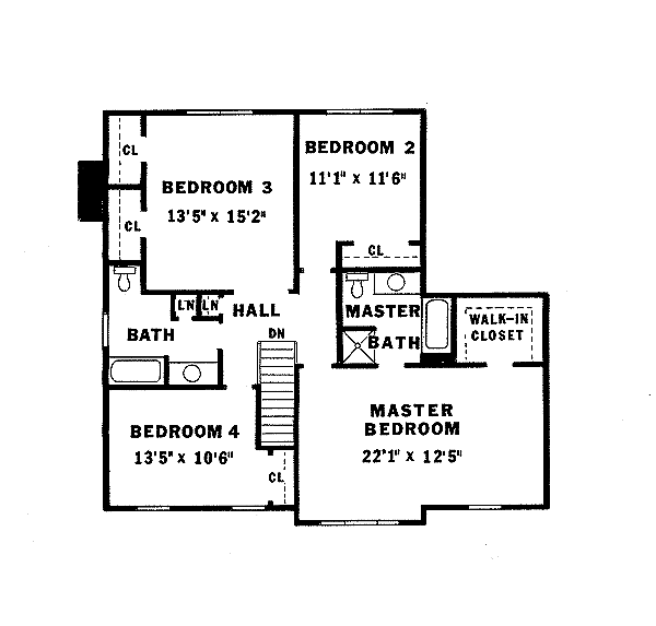 upper floor house blueprint