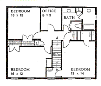 upper floor house blueprint