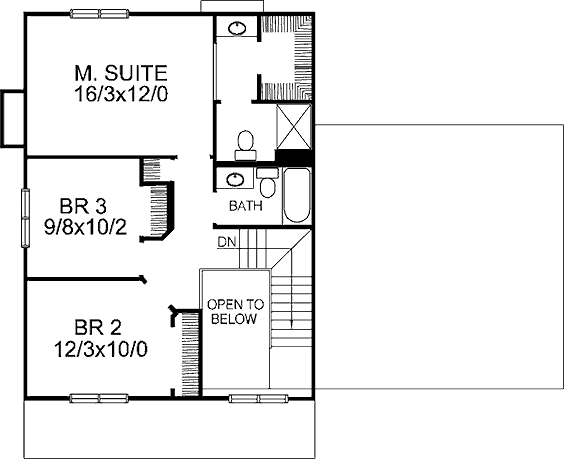 upper floor house blueprint