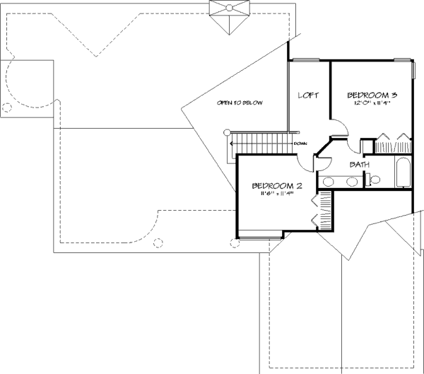 upper floor house blueprint