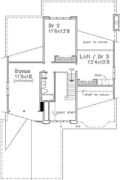 upper floor house blueprint