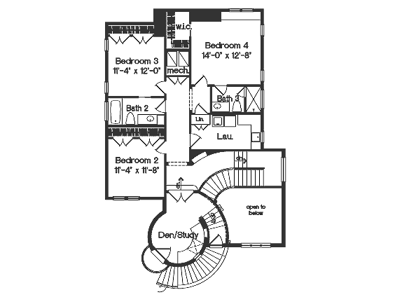 upper floor house blueprint