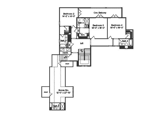 upper floor house blueprint