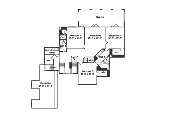 upper floor house blueprint