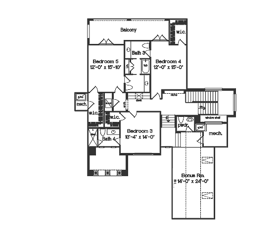 upper floor house blueprint