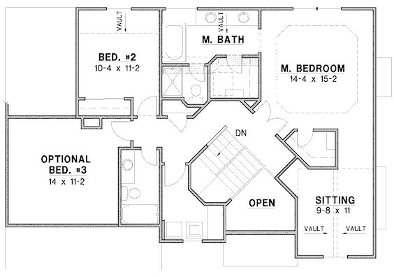 upper floor house blueprint