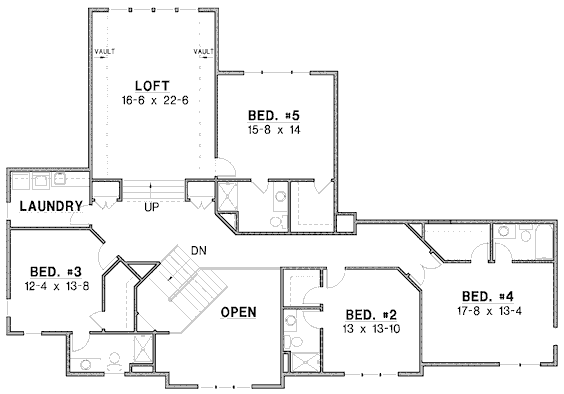 upper floor house blueprint