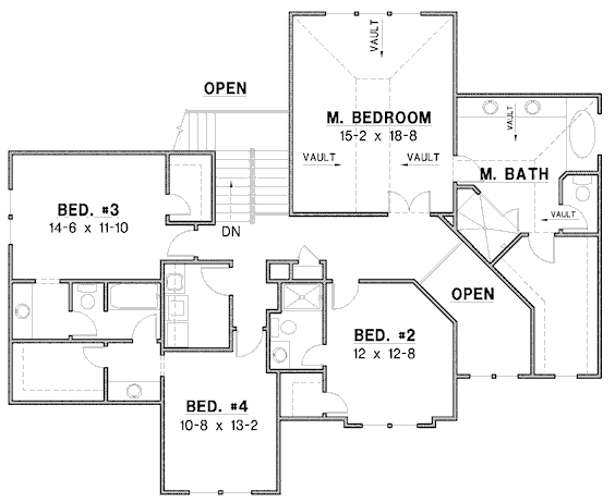 upper floor house blueprint