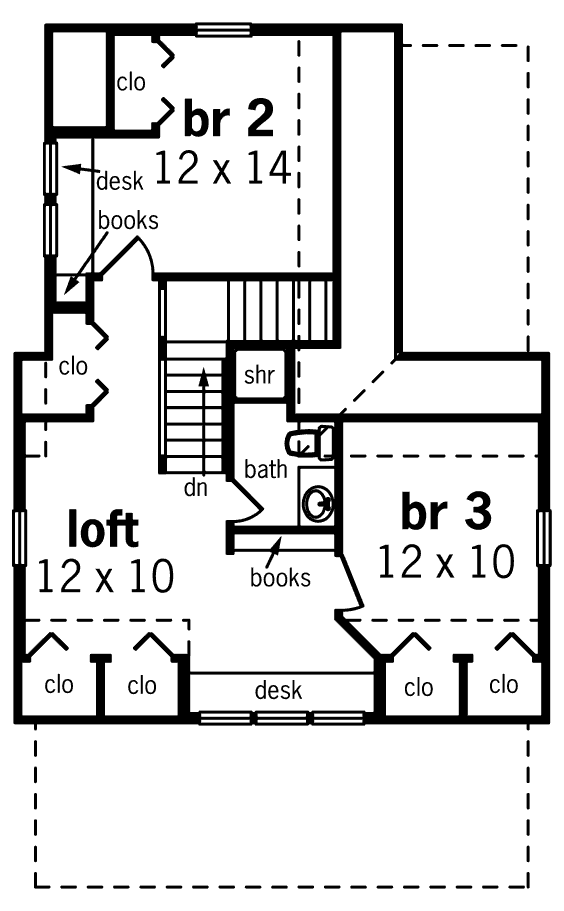 upper floor house blueprint