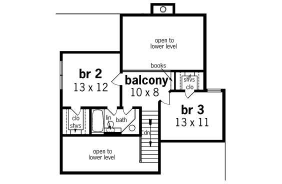 upper floor house blueprint