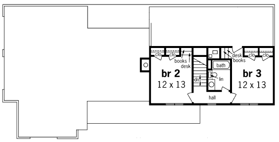 upper floor house blueprint
