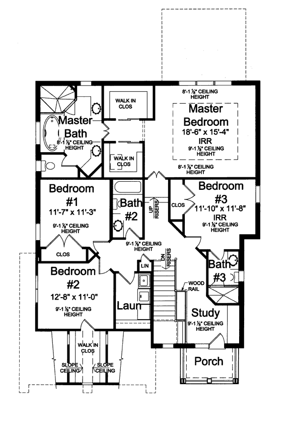 upper floor house blueprint