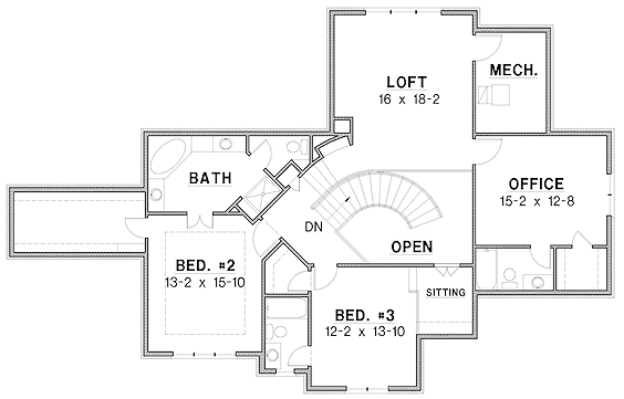 upper floor house blueprint