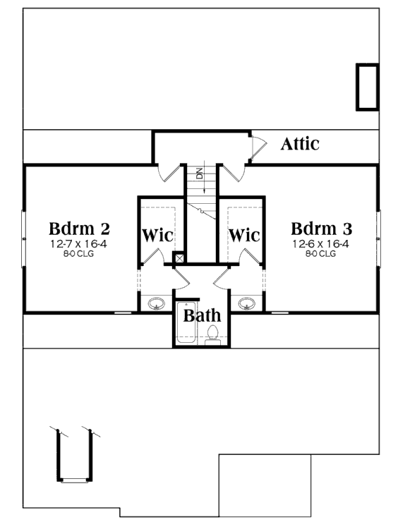 upper floor house blueprint