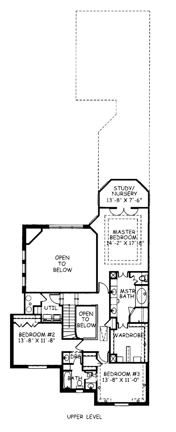 upper floor house blueprint