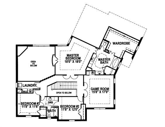 upper floor house blueprint