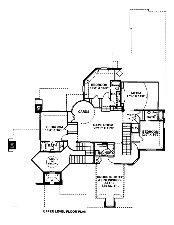 upper floor house blueprint