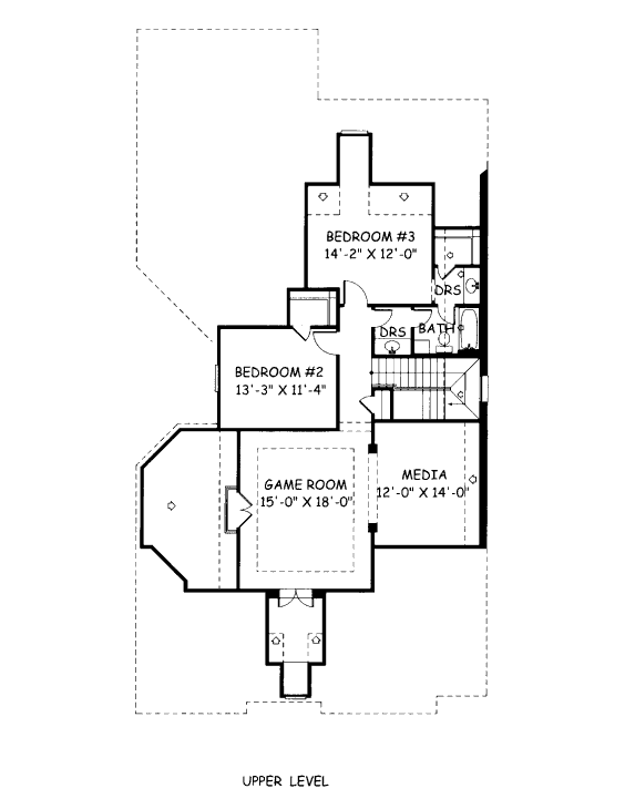 upper floor house blueprint