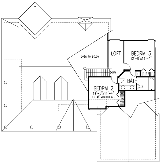 upper floor house blueprint