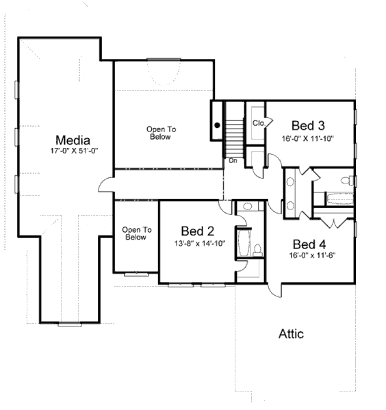 upper floor house blueprint