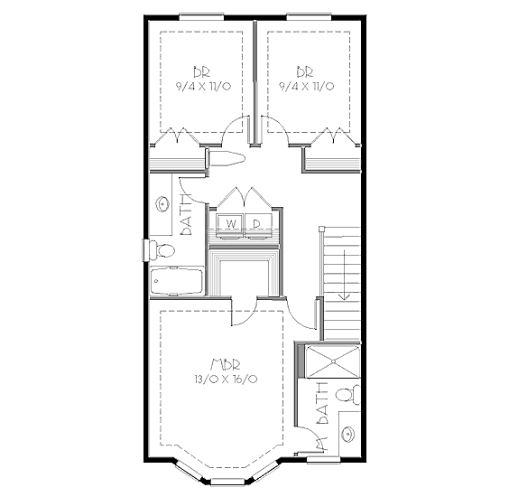 upper floor house blueprint