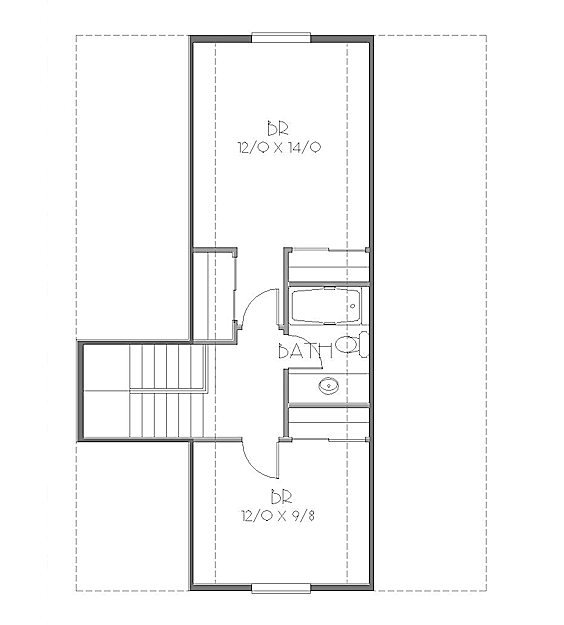 upper floor house blueprint