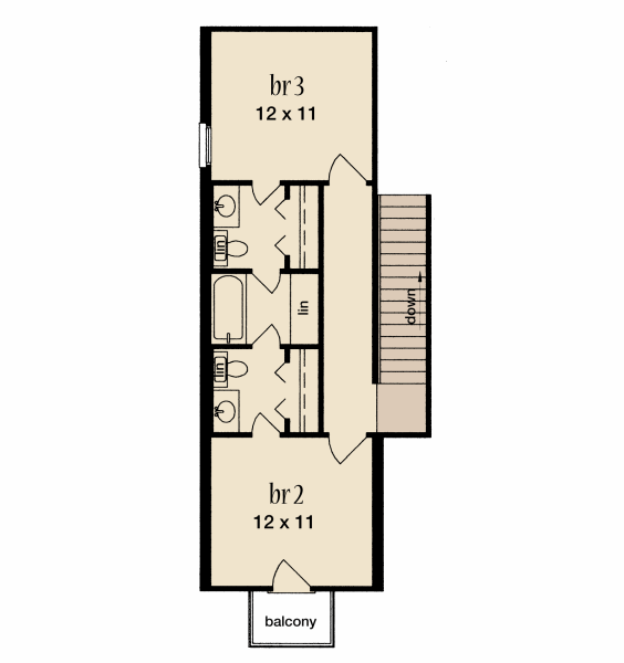 upper floor house blueprint