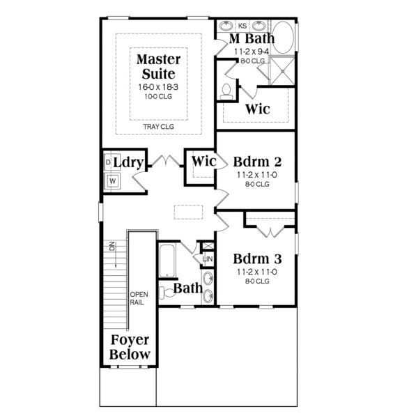 upper floor house blueprint