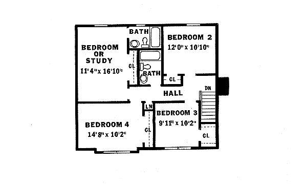 upper floor house blueprint