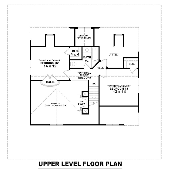 upper floor house blueprint