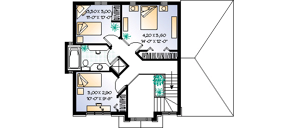 upper floor house blueprint