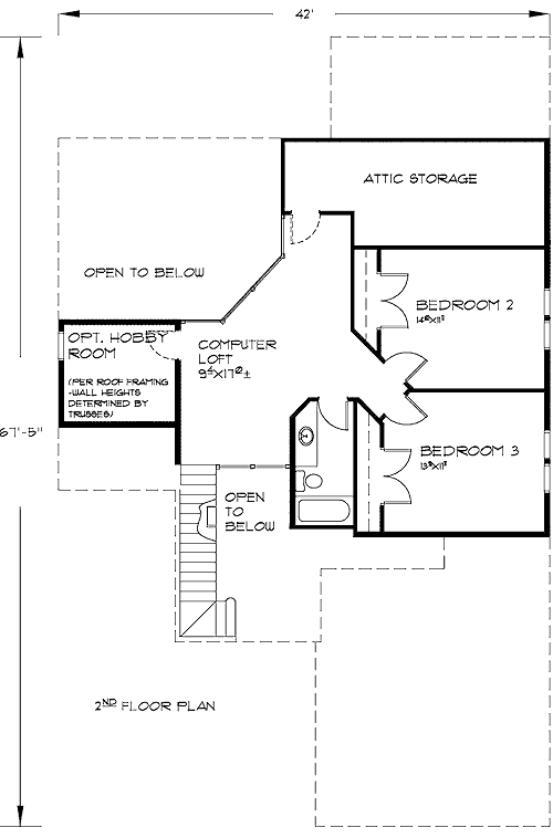 upper floor house blueprint