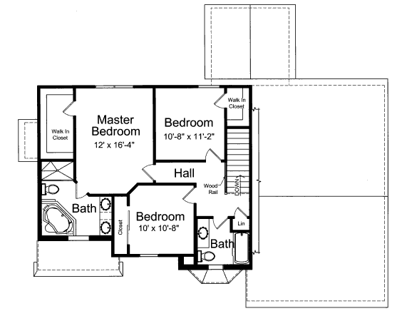 upper floor house blueprint