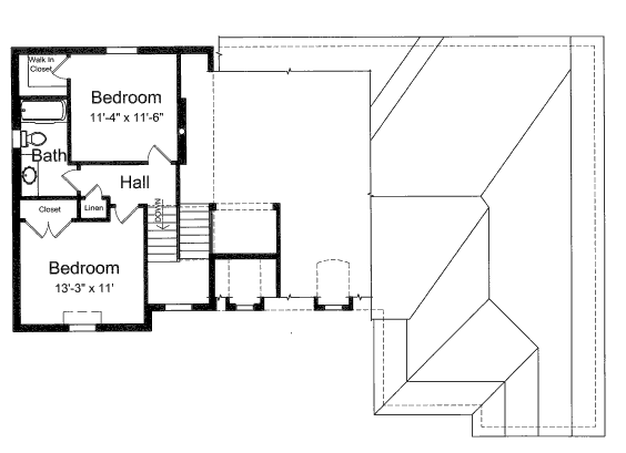 upper floor house blueprint