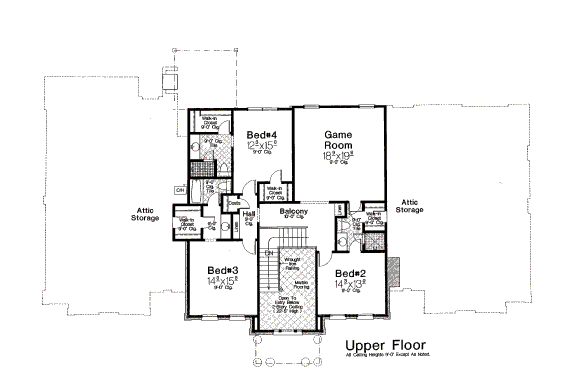 upper floor house blueprint