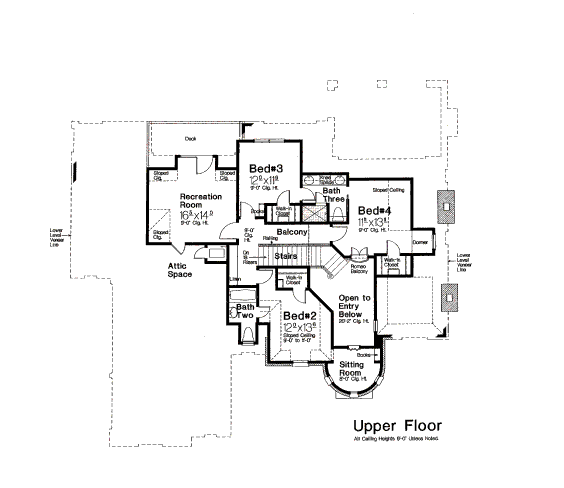 upper floor house blueprint