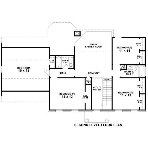 upper floor house blueprint