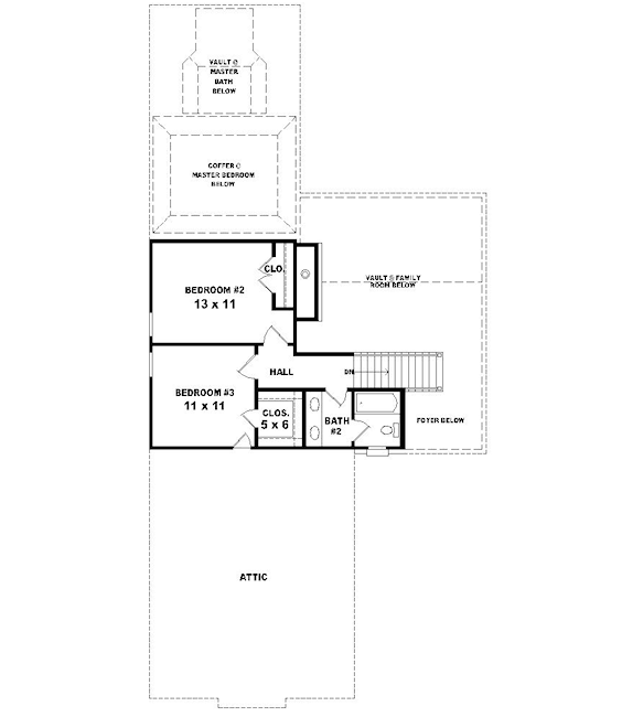 upper floor house blueprint