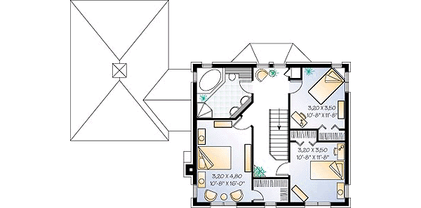 upper floor house blueprint