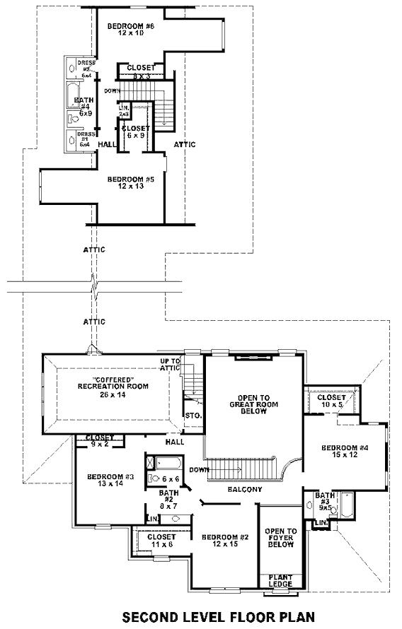 upper floor house blueprint