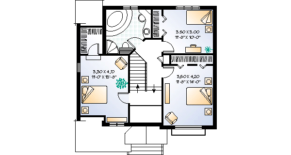 upper floor house blueprint