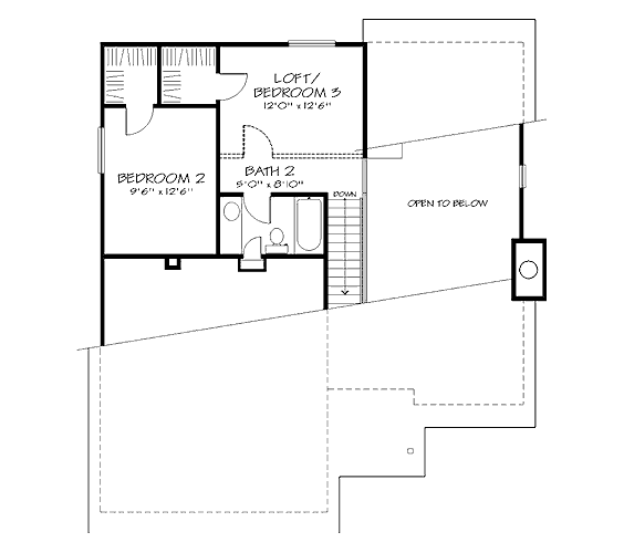 upper floor house blueprint