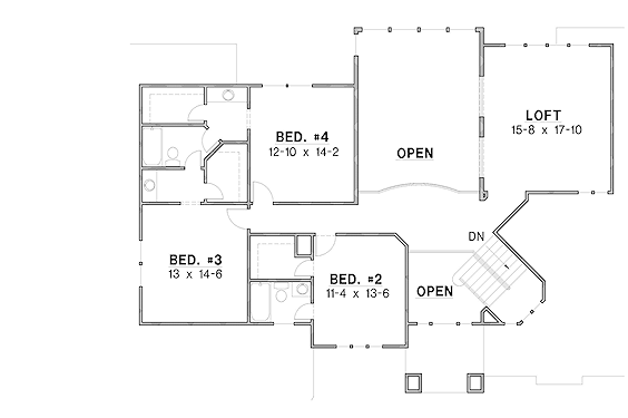 upper floor house blueprint