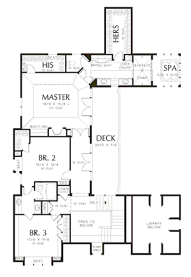 upper floor house blueprint