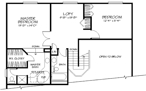upper floor house blueprint