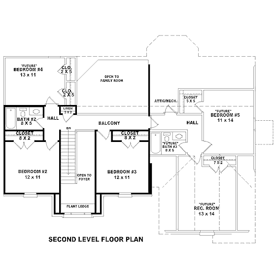 upper floor house blueprint