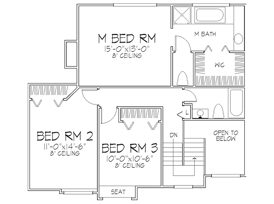 upper floor house blueprint