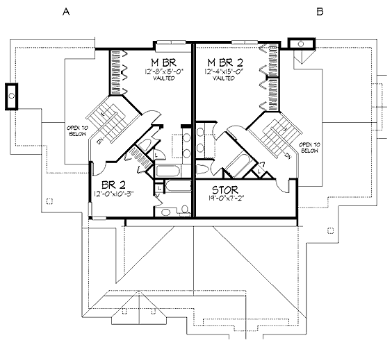 upper floor house blueprint